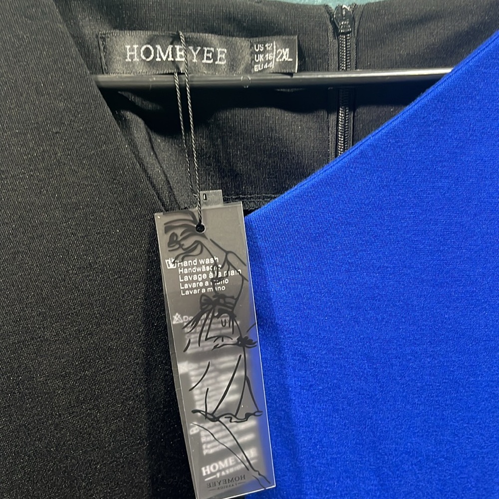 Brand new never worn US size 12 HOMEYEE dress, extremely shape flattering. - Picture 7 of 8